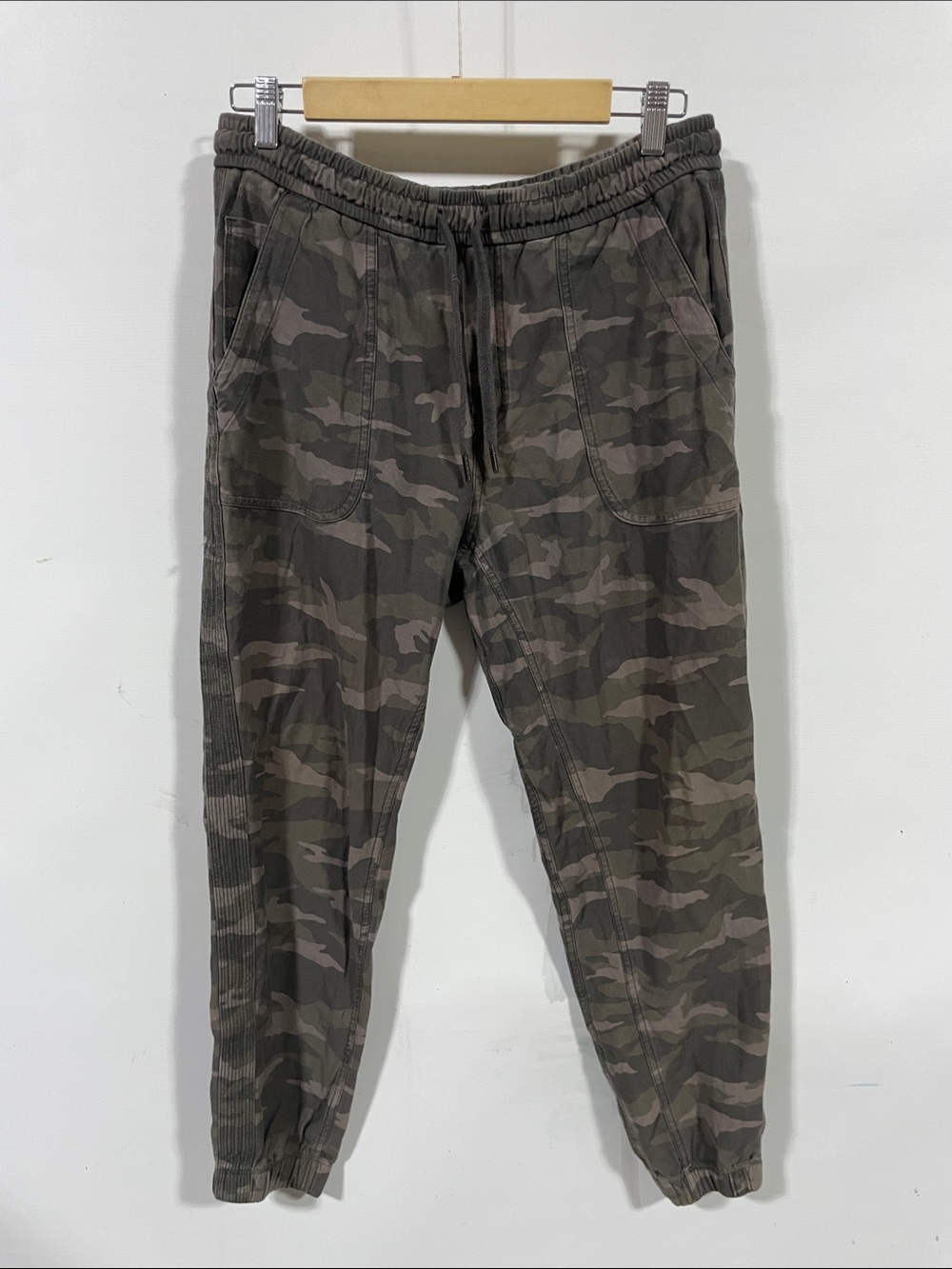 Athleta Women's Camo Track Joggers in Olive & Taupe